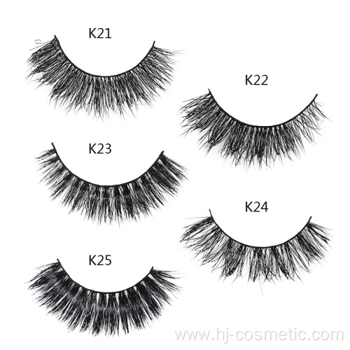 Wholesale 5 pairs 3d mink fur false eyelash 3d mink eyelashes